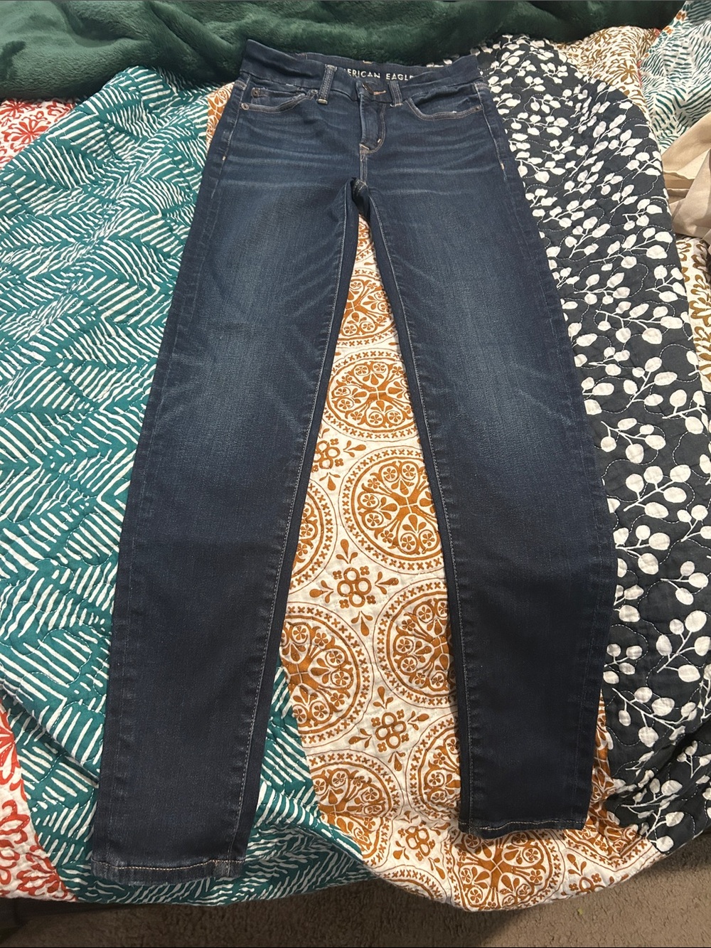 American Eagle Outfitters Dark Indigo Skinny Jeans